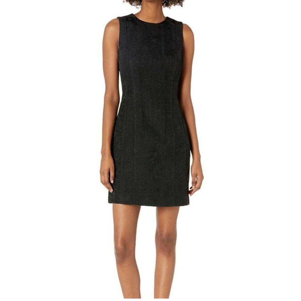Theory Hourglass Dress Baroque Jacquard black dress size 2